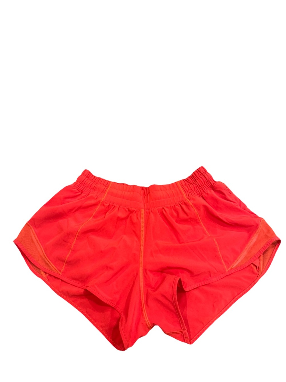 Lululemon Women Red Hotty Hot Low-Rise Lined Short 2.5” - Picture 2 of 8